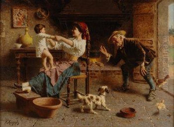 Kitchen Interior With Mother - view 1