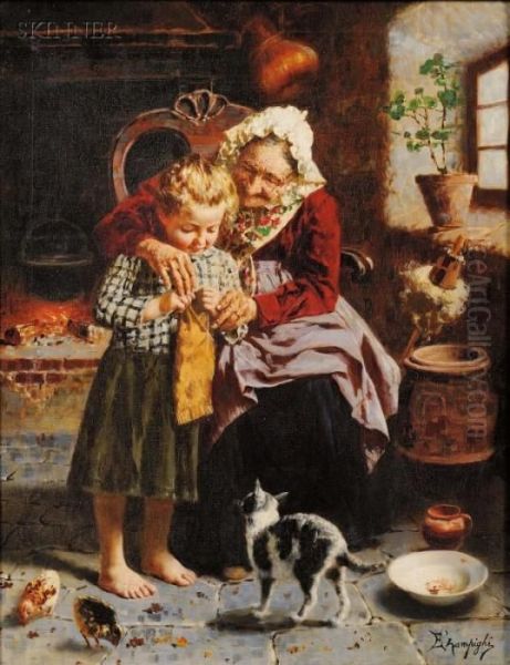 The Knitting Lesson - view 1