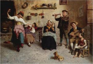 Afternoon Merriment by Eugenio Zampighi