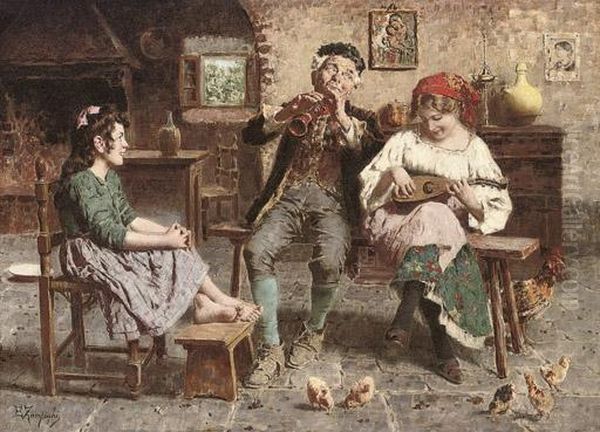 The Family Concert by Eugenio Zampighi