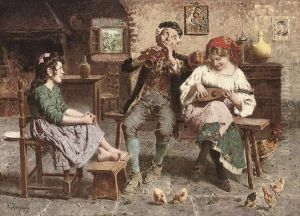 The Family Concert by Eugenio Zampighi
