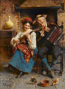 Music Hath Charms by Eugenio Zampighi