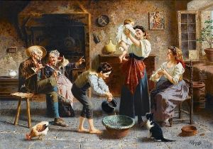 The First Bath by Eugenio Zampighi