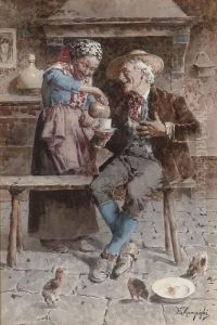 The Happy Couple by Eugenio Zampighi