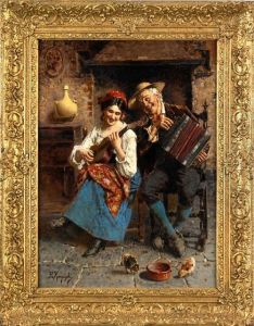 Music Hath Charms by Eugenio Zampighi