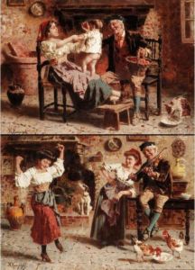 Grandfather's Pet; The Dancing Girl by Eugenio Zampighi