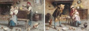 Grandfather's Pet; And Cherries For Baby by Eugenio Zampighi