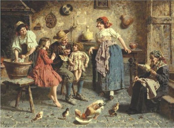 A Happy Family by Eugenio Zampighi