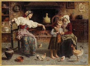 Grandma's Helping Hand by Eugenio Zampighi