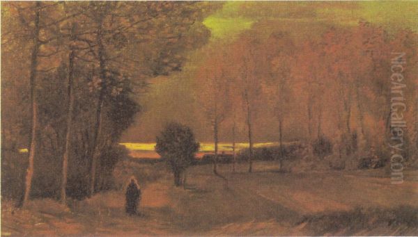 Autumn Landscape At Dusk - view 1