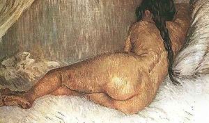 Nude Woman Reclining Seen From The Back