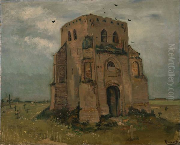 Country Churchyard and Old Church Tower - view 1