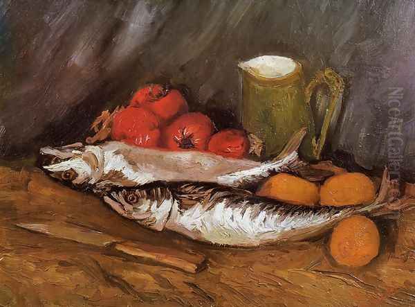 Still Life with Mackerels, Lemons and Tomatoes - view 1