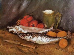 Still Life with Mackerels, Lemons and Tomatoes