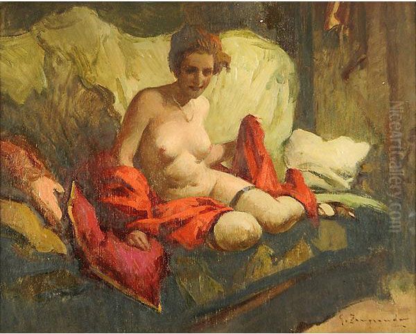 Laura Con Drappo Rosso - view 1