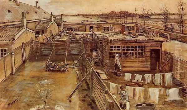 Carpenter's Workshop, Seen from the Artist's Studio - view 1
