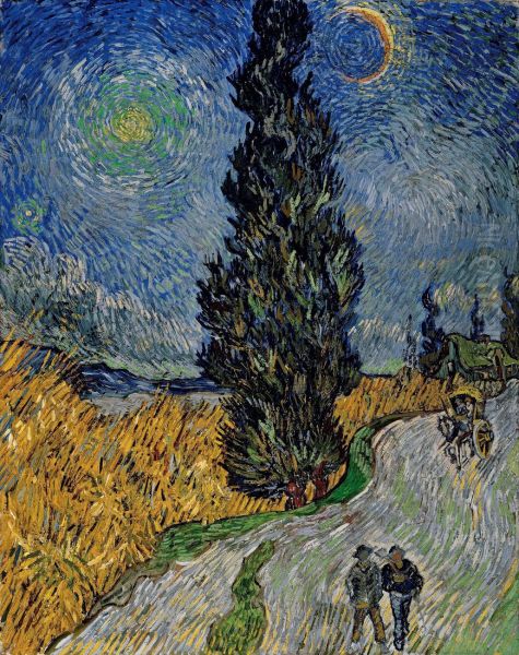 Cypress against a Starry Sky - view 1