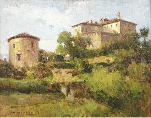 Paesaggio Con Castello by Giovanni Zangrando