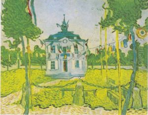 Auvers Town Hall On July 14 1890