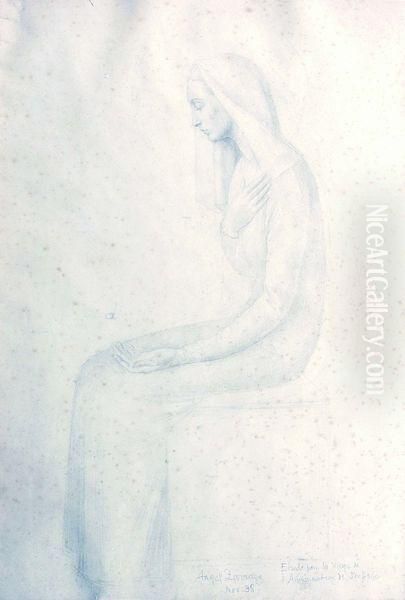 Etude Pour La Vierge De L'annonciation - view 1