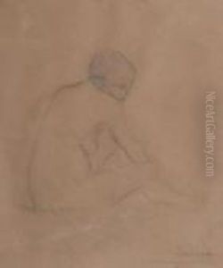 Nu Feminin Assis by Angel Zarraga Arguelles