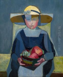 Fillette A La Coupe De Fruits
