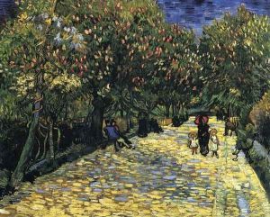 Avenue with Flowering Chestnut Trees