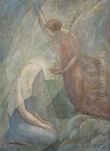 L'annonciation by Angel Zarraga Arguelles