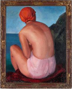 La Baigneuse De Ste Anne - Ii by Angel Zarraga Arguelles