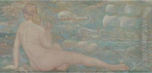 Desnudo Con Caracol by Angel Zarraga Arguelles