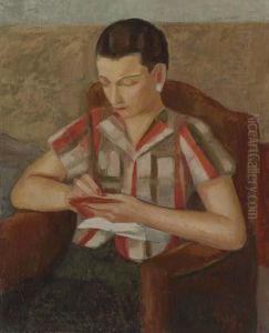 Retrato De Mujer Con Libreta