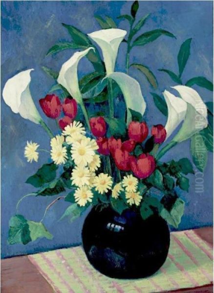 Ramo De Flores Con Alcatraces, Tulipanes Y Margaritas - view 1