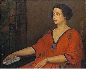 Portrait De Madame Fainsilber by Angel Zarraga Arguelles