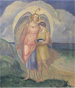 Arcangel San Rafael by Angel Zarraga Arguelles