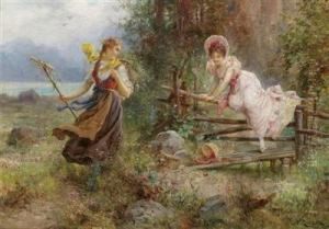 The Berry Pickers by Hans Zatzka