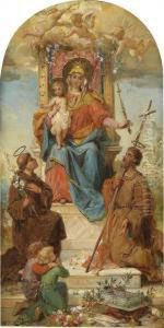 "sketch For The Votive Imagein The Chapel Of The Hans Von Sieberer Orphanage 1888" by Hans Zatzka
