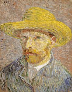 Self Portrait With Straw Hat V