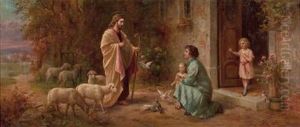 Jesus Als Guter Hirte Vormutter Mit Kindern
