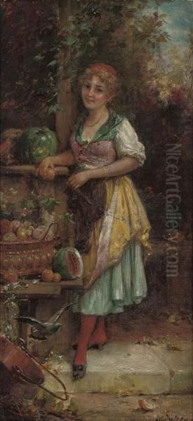 Gathering Fruit - view 1