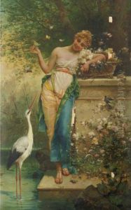The Tease by Hans Zatzka