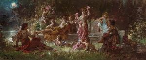 A Mythological Scene by Hans Zatzka