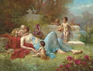 An Allegory Of Love by Hans Zatzka