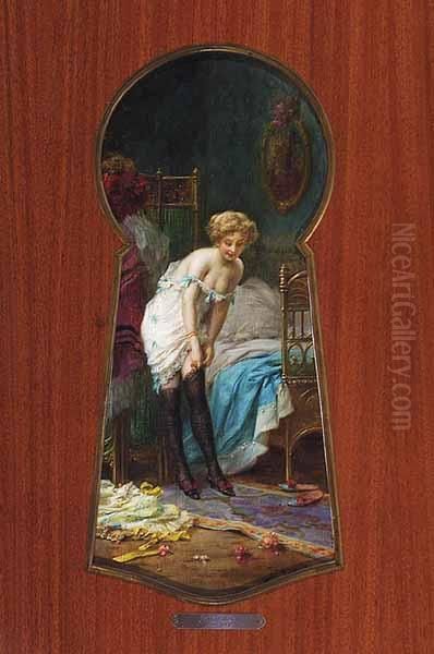 A Boudoir Scene, Through The Keyhole - view 1