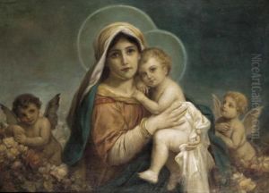 Madonna And Child by Hans Zatzka