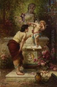 "bestrafter Ubermut". by Hans Zatzka