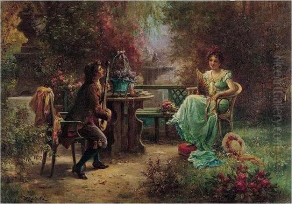 The Serenade by Hans Zatzka