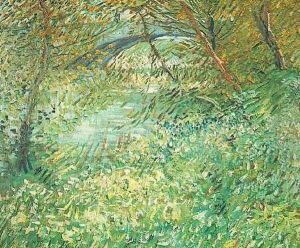 Banks Of The Seine With Pont De Clichy In The Spring by Vincent Van Gogh