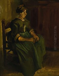 Peasant Woman Sitting On A Chair by Vincent Van Gogh