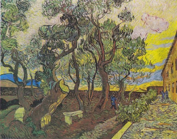 The Garden of the Asylum in Saint-Remy I - view 1