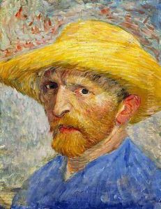 Autoportrait au chapeau de paille 2 1887